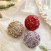 Colorful Foam Sequin Christmas Balls Pendant Shatterproof Christmas Tree Ornaments  New Year Gifts