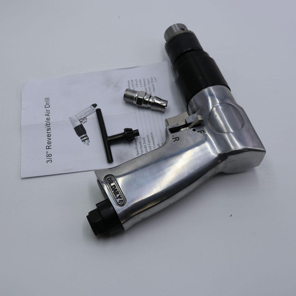 Пневматическая дрель-пистолет Gaobao промышленного класса диаметром 10 мм с функцией прямого/обратного хода и пневматическая дрель-пистолетного типа диаметром 13 мм.