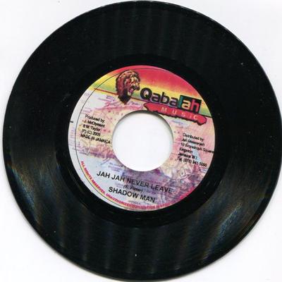 7-дюймовая пластинка SHADOW MAN - Jah Jah Never Leave NONE Qabalah Music 2005 Ямайка Регги, Ска и Даб Б/У