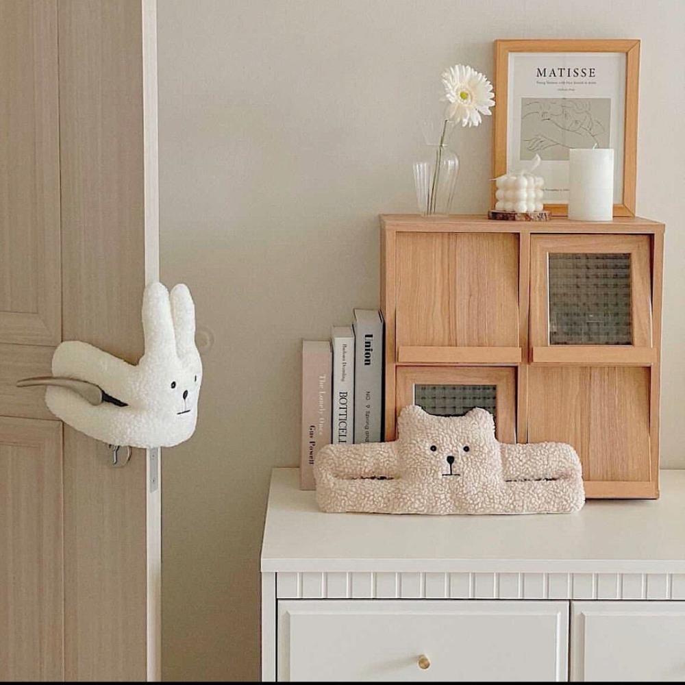 Cute Door Clamp Bear Bunny Door Stop Anti-pinch Comfort Hanger