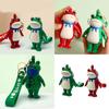 Simple Fidgets Toy Press Saluting Frogs Keychain Stress Relief Hand Toy Backpack Charm Accessories Valentines Day