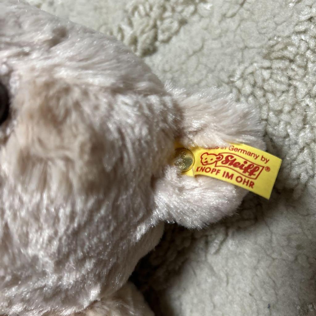 [USED] Steiff Teddy Bear, Beige, Approx. 40cm