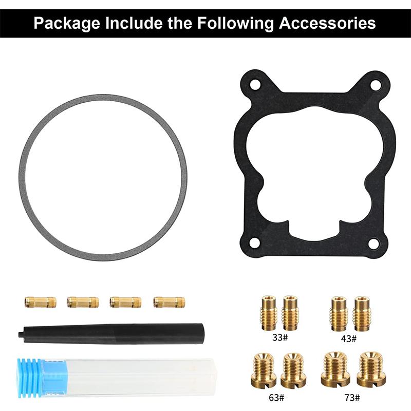 4 Barrels Carburetor Carb for 1901R Rochester Quadrajet 4MV Chevy Summit Jegs Divorced Choke 1901-GG 4-BBL Replace for Corvettes