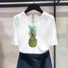 Asian Size-Print Ladies Pineapple Sweet 90s Style Female T Clothing Casual Women's Summer Top Fashion Graphic Tee Short Sleeve T-shirt