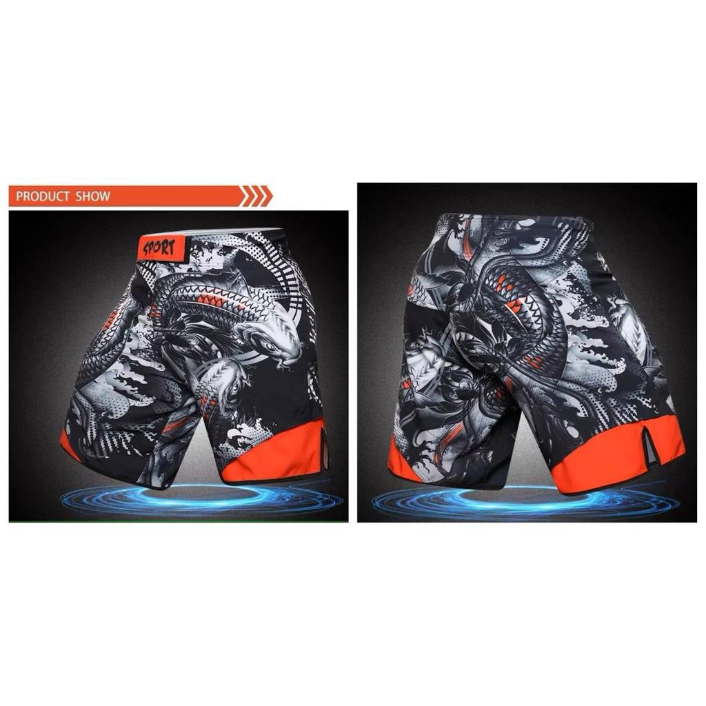 MMA Muay Thai Kickboxing Boxing Shorts Mixed Martial Art UFC Boxer Unisex Men Women Pants Fighting Fitness Gym Training Sport Workout
