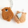 Kawaii Bear плюшевые сумки для монет кошелек для женщин и девочек карманный кошелек для денег студенческий мини-держатель для кредитных карт сумка для хранения наушников