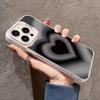 Чехол для Samsung Galaxy S24 Plus S21 FE S22 S23 Ultra A15 A35 A55 A52 A53 A54 A14 A05 A05S Градиентный Черный Чехол с Покрытием в Виде Сердца