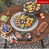 Портативный уличный угольный BBQ-гриль-стол с функцией камина