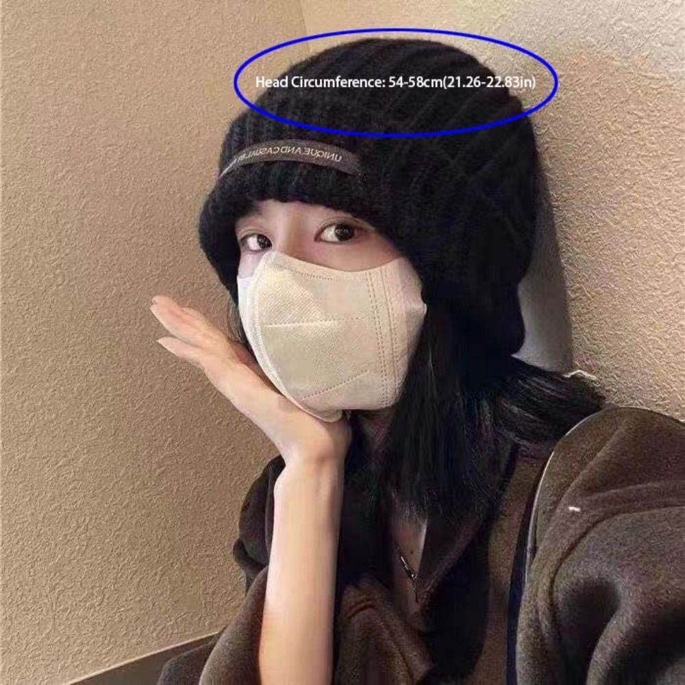 Letter Simple Skullies однотонная шерстяная холодная шапка модная зимняя теплая шапка женская/мужская