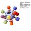 Baby Teething Rattles Toys Infant Sensory Toy Chew Toys Colorful Hand Catch Ball with Multiple Textures Grip
