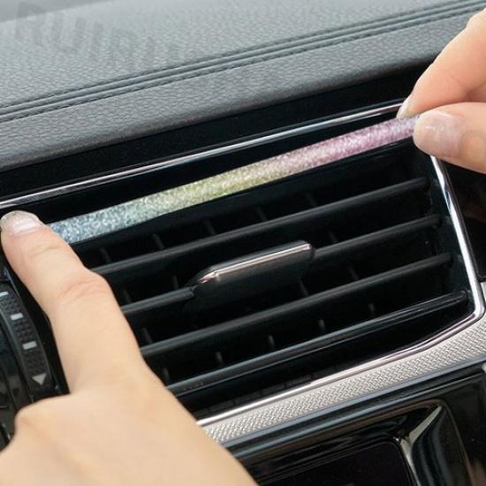 10x Car Air Conditioner Outlet Decoration Strip Cover Car Interior Accessories