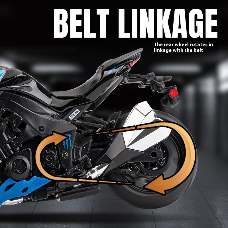 1/12 Z1000 Симуляция Сплав Модель Мотоцикла Игрушка Уличный Автомобиль Украшения Коллекция Гонки Подарки на День Рождения Мальчикам