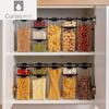 460/700/1300/1800 ML Food Storage Container Plastic Sealed Cans Kitchen Storage Box Transparent Food Canister Storage Tanks