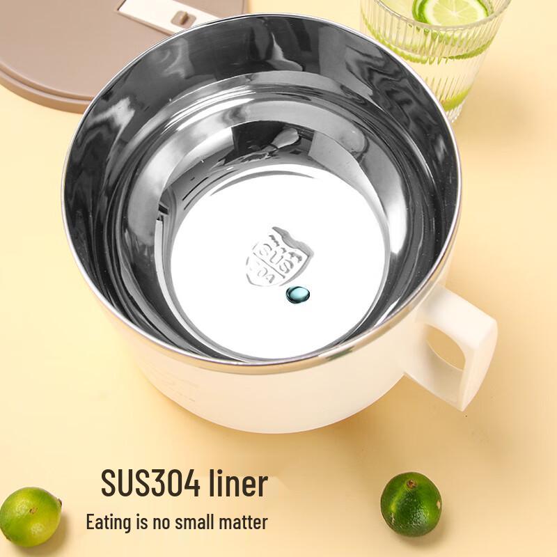 Миска для лапши быстрого приготовления Mishangni из нержавеющей стали 304 с крышкой