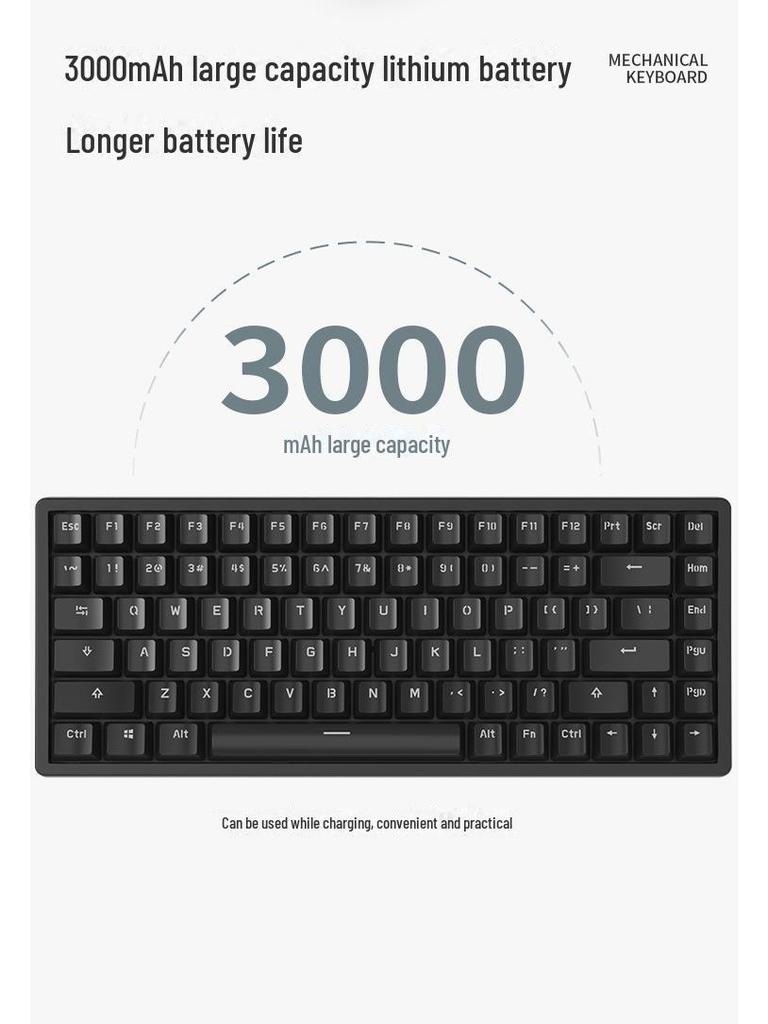 Беспроводная Bluetooth механическая клавиатура DIY Kit, RGB, три режима, 84-108 клавиш