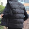 Men Waistcoat Stand Collar Sleeveless Zippered Pockets Solid Color Vest Coat Thickened Warm Windproof Vest Outwear