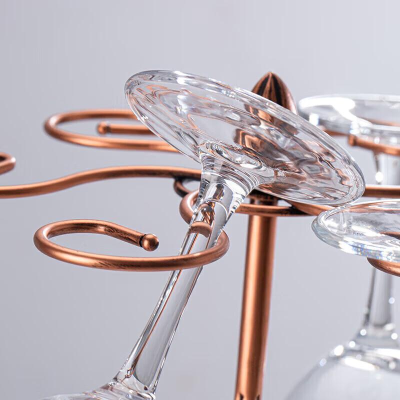 QINGPINGGUO Wine Glass Set Gift Box, 350ml Six Glasses + Decanter + Bottle Opener + Cup Holder, Stemware, Housewarming Gift
