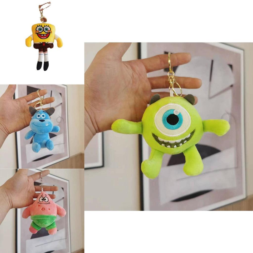 Adorable Spongebob Plush Keychain Cute Backpack Accessory Perfect Kids Gift