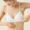 Французское нижнее белье, женский хлопковый бюстгальтер с перекрестной треугольной чашкой без стального кольца, бюстгальтер для девочек