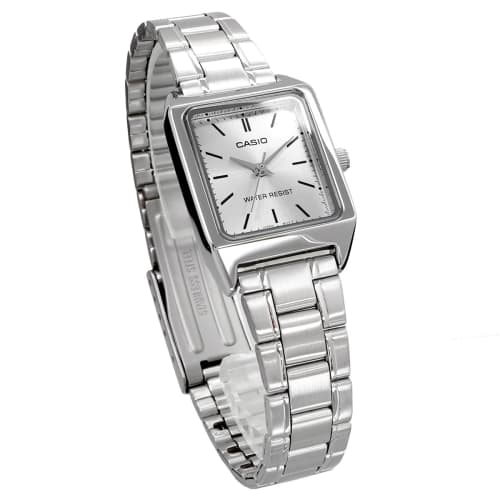 Casio Casio Standard Cheap Casio Watch Ladies Analog Stainless Steel Silver LTP-V007D-7E