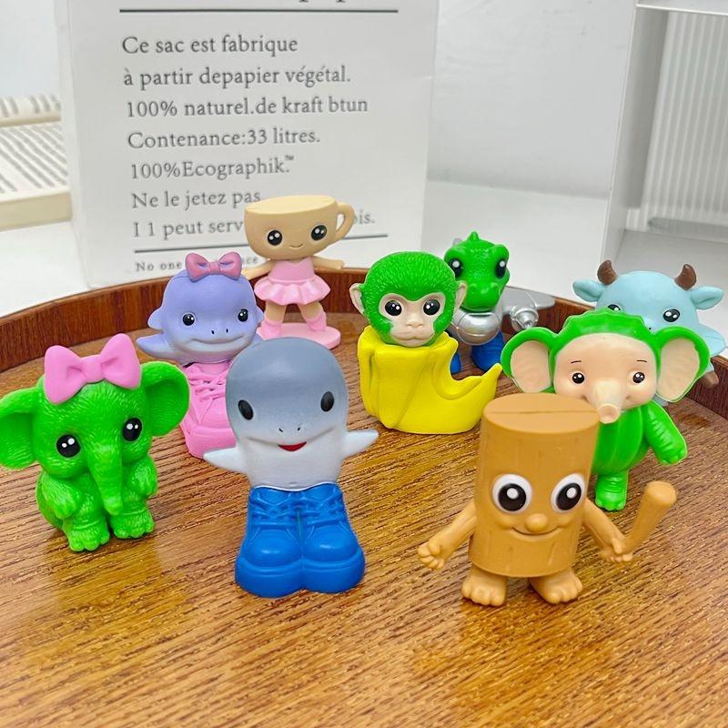 8 шт./набор Итальянский маразм Украшение Настольное украшение Тунг Тунг Тунг Сахур Фигурка Украшение для дома Тралалеро Тралала Фигурка