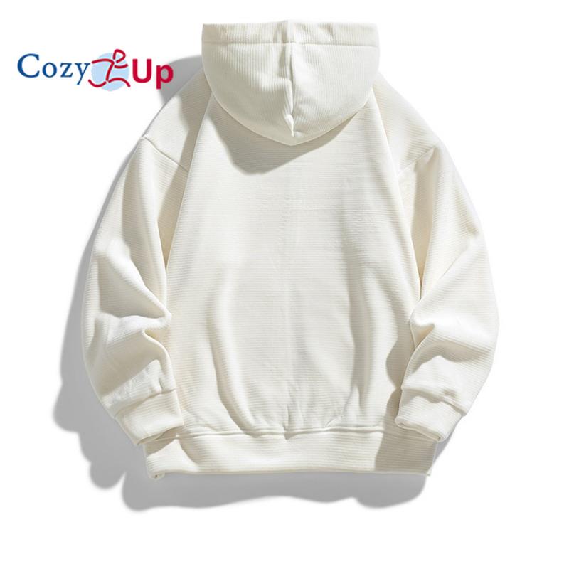 Cozy Up Толстовки для мужчин Толстовка из тяжелого флиса - на толстой подкладке из шерпы на молнии до конца