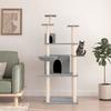 VidaXL Cat Tree with Sisal Scratching Posts Light Grey 166 Cm 171724