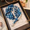 100% Mulberry Silk Small Square Scarf for Women - Versatile, Stylish Neckerchief for Spring & Autumn