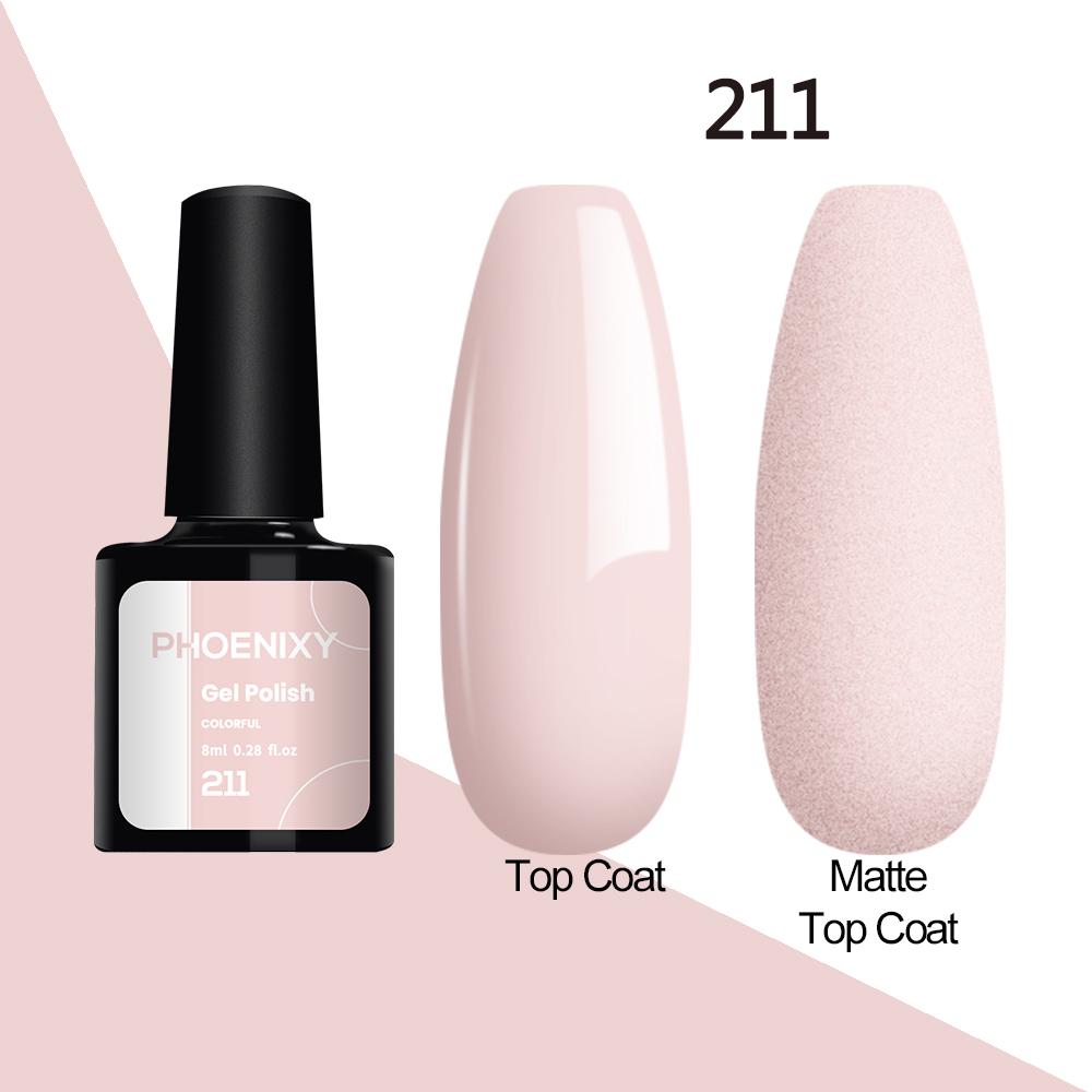 Лак для ногтей PHOENIXY, 8 мл, УФ-светодиодный гибридный лак для дизайна ногтей, гель-лайнер для маникюра, полупостоянная основа, верхнее покрытие, гель с блестками, блестящие цвета, гель