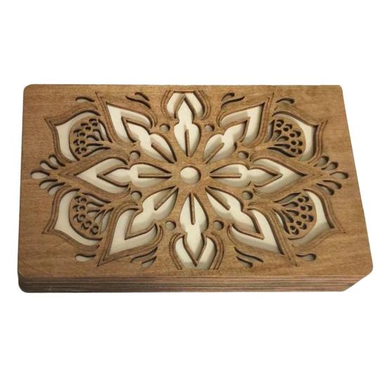 Органайзер для хранения бусин, деревянный ящик для хранения с крышкой, многоярусный лоток для сортировки бусин, органайзер для принадлежностей для работы с бисером для любителей рукоделия