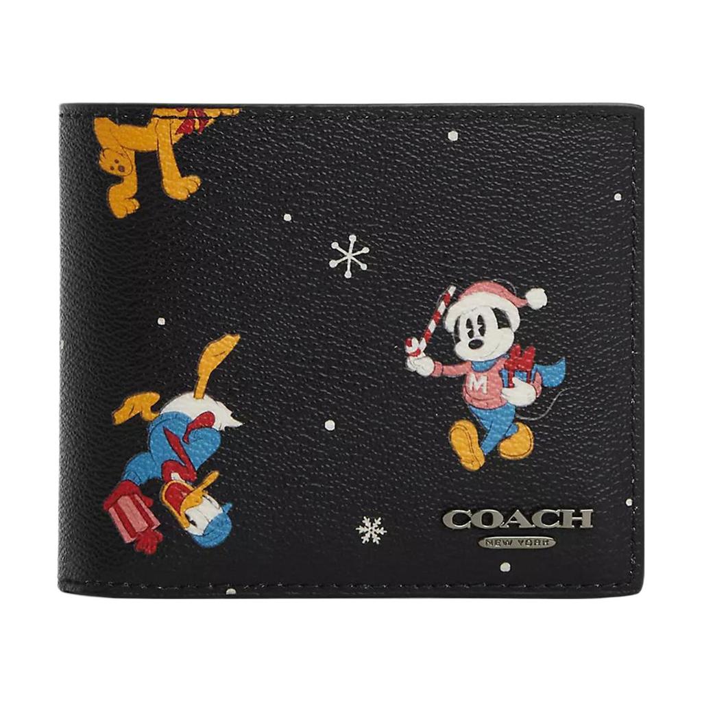 Coach X Disney Collaboration 3 In 1 Wallet 11 Pattern Print Letter Logo Compartment Coated Canvas Wallet Women wallet CM181-QBM2