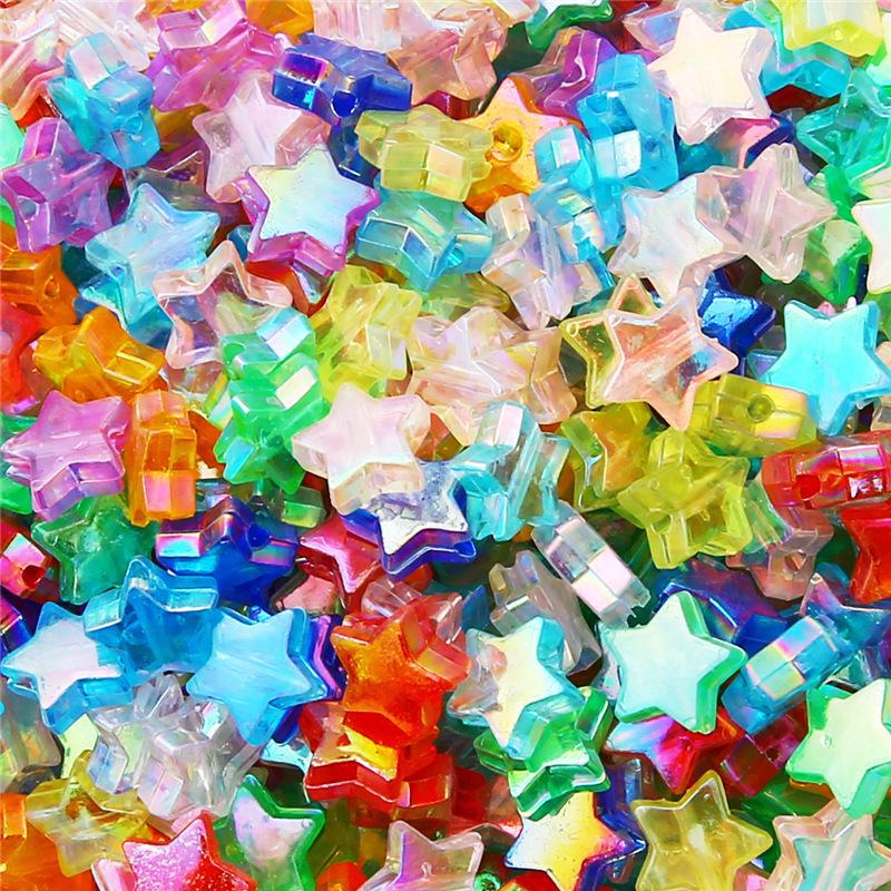 Прозрачные бусины AB Star & Heart ручной работы: Аксессуары для DIY