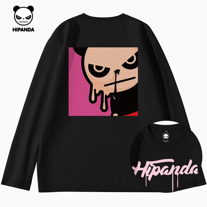 Hello Hipanda Couple Design Long-Sleeved T-Shirt