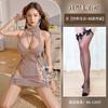Sex Underwear Workplace Roleplay Uniform High Neck Hollow Breast Sweater Straps Free Flirting