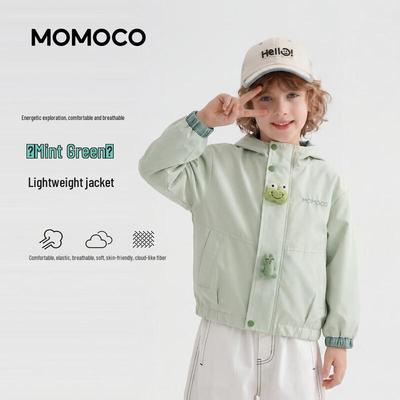 Детская весенне-осенняя повседневная куртка с капюшоном MOMOCO для мальчиков