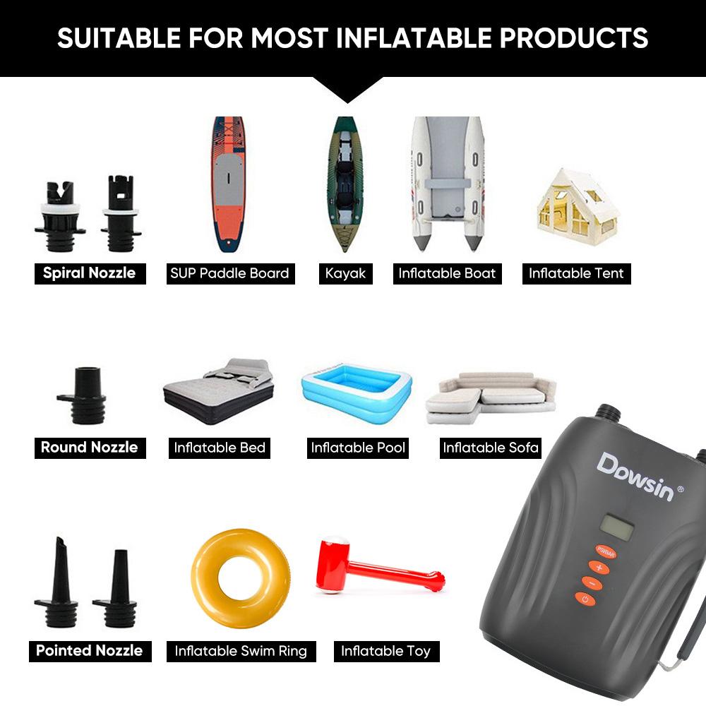 12 В автомобильный электрический насос высокого давления, лопастной насос, надувной насос для палатки