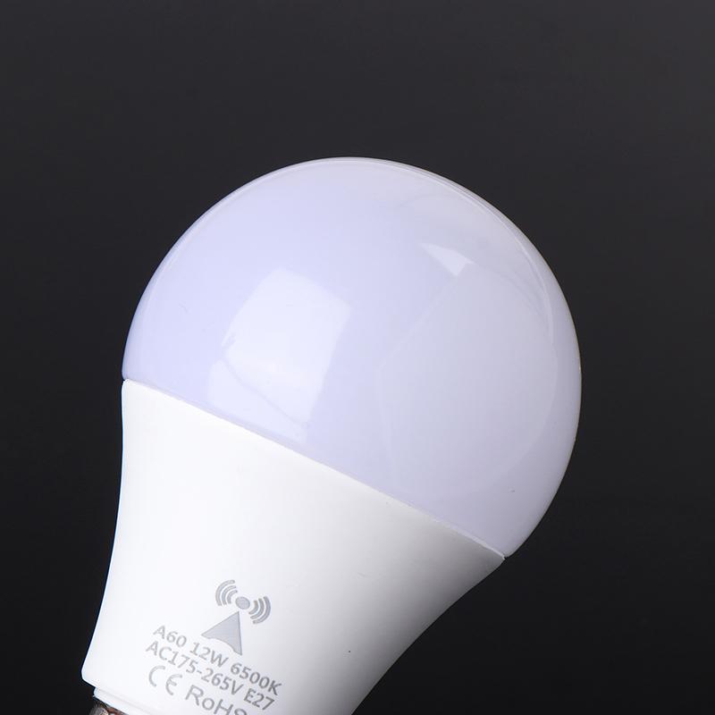 1Pc 220V E27 Radar Motion Induction Lamp Built-In Radar/Light Sensors For Home Stairs Microwave Radar Detection Led Light Bulb