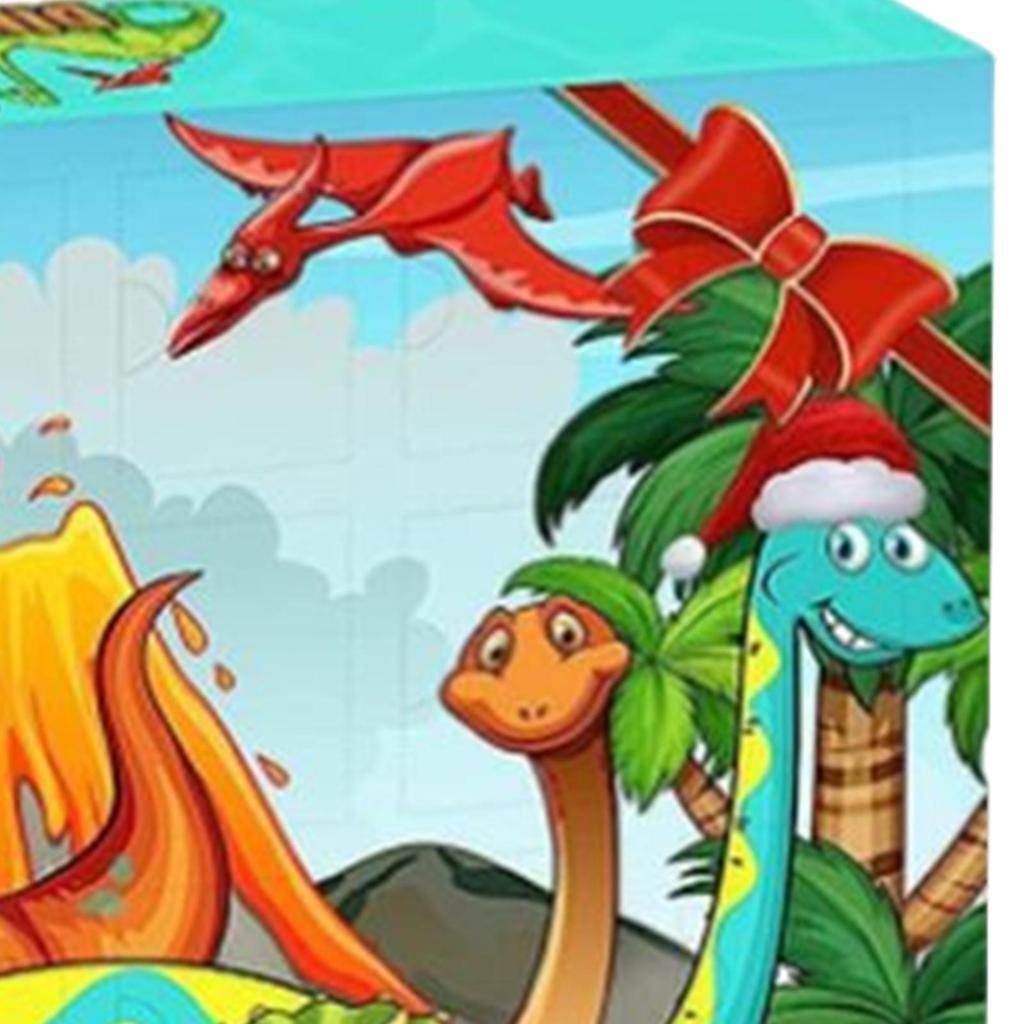 Countdown Calendar 24 Days Toy Advent Dinosaur Playset For Kids Christmas Play Collection Learning Party