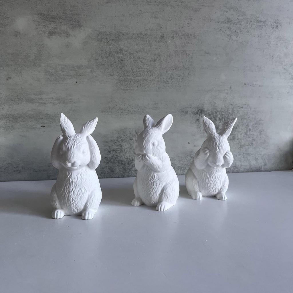 Силиконовая форма с дизайном пасхального кролика, функциональная силиконовая форма для изготовления пасхальных поделок и сувениров