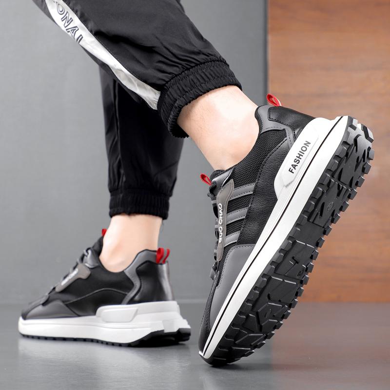 Новые модные мужские удобные туфли на все времена года для студентов, мальчиков, трендовые мягкие дышащие повседневные кроссовки для бега