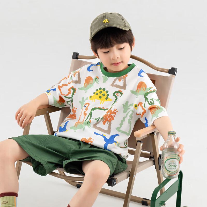 Boys' Cartoon Pure Cotton Cool Short Sleeve T-Shirt