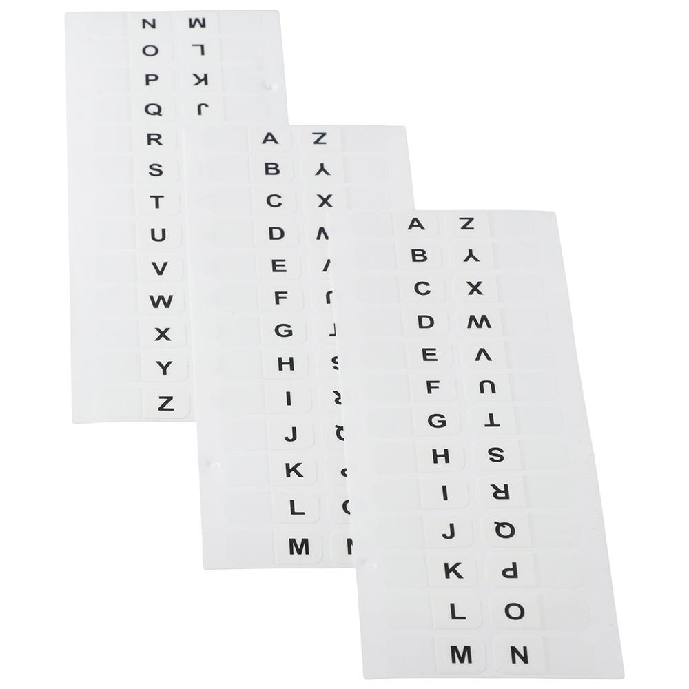 A-Z Sticky Tabs White Book Tabs 8 sheet Index Tabs Notebooks
