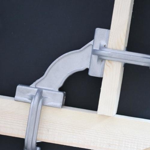 LISHUAI Silver Aluminum Right Angle Fixing Corner Clamp Steel Welding Vise