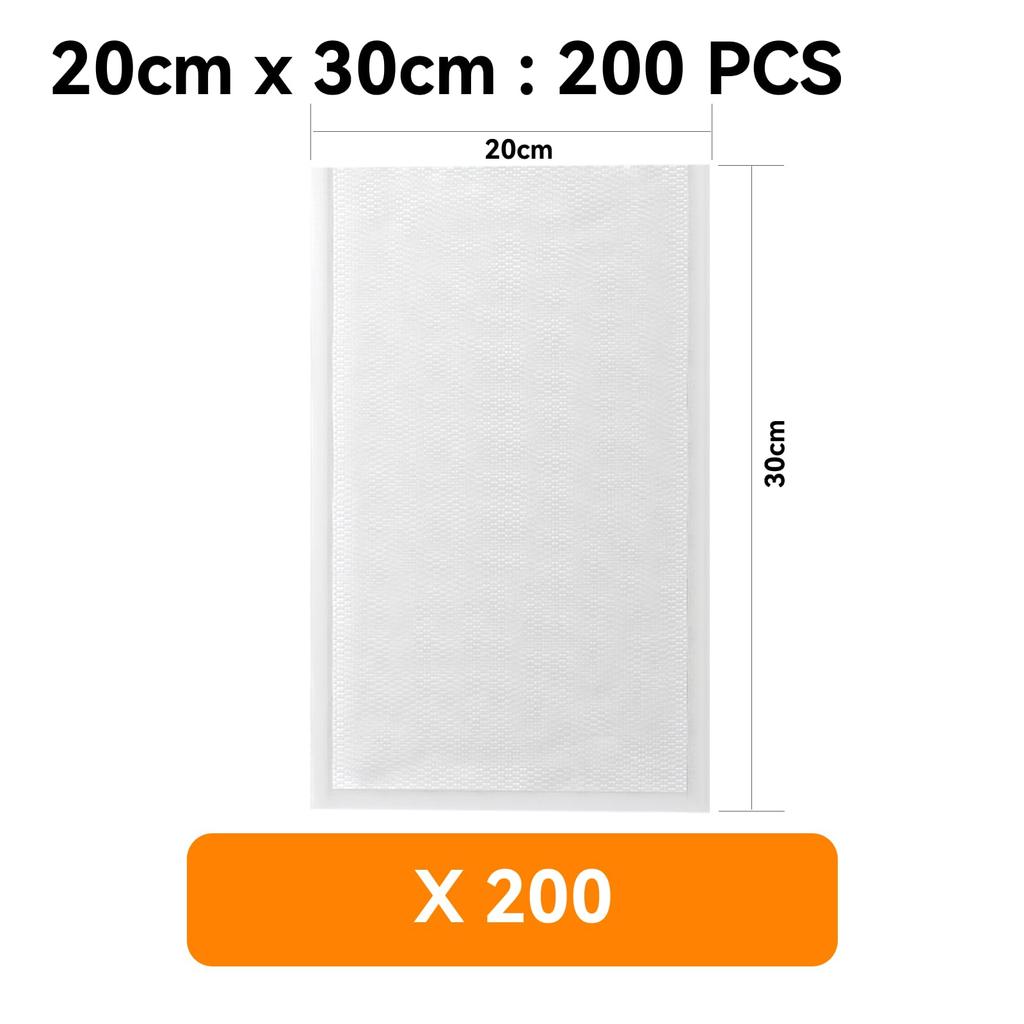 Вакуумная упаковка Wevac 20 x 200 Shinku Vacuum Easy to Dog Food Low Temperature Vacuum Packaging Vacuum For Commercial Home Use Bags, 30 см, Pieces, Pack,