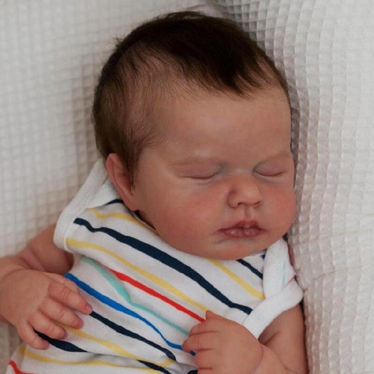 Реалистичная кукла Реборн, полностью виниловая, белая девочка, игрушка, новорожденная, 19 дюймов