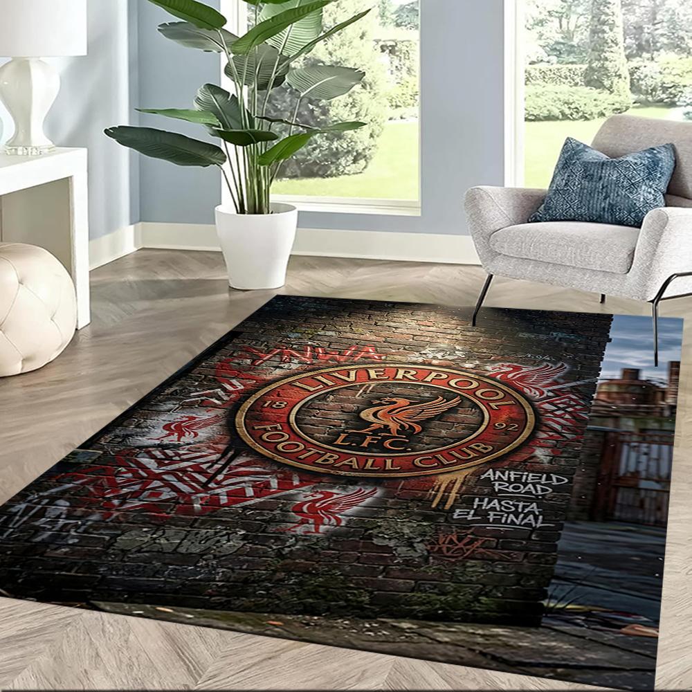 Liverpool Football Club Area Rug Suitable For Living Rooms Balcony Decorate Room Dormitory Antislip Rug Decorate Offices Gift For Festivals