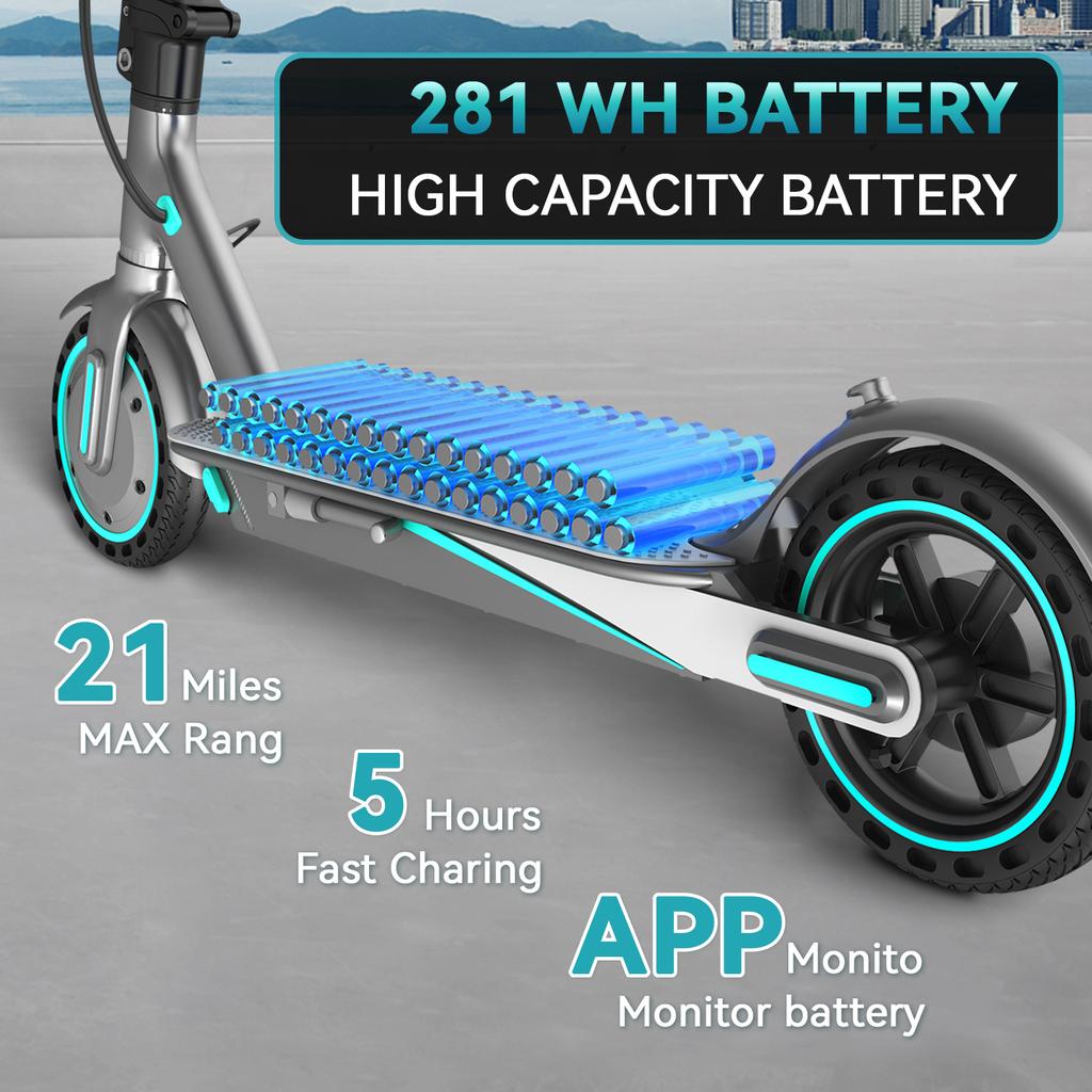 Portable Electric Scooter With 3 Speed Modes 20-30KM Mileage EU Local Stock Quick Shipping for Daily Travel