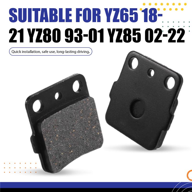 L10A Motorcycle Rear Brake Linings- Disc Brake Pad For YZ65 2018- , YZ80 E/F/LWF/LWG/G 1993- 2001, YZ85 2002-