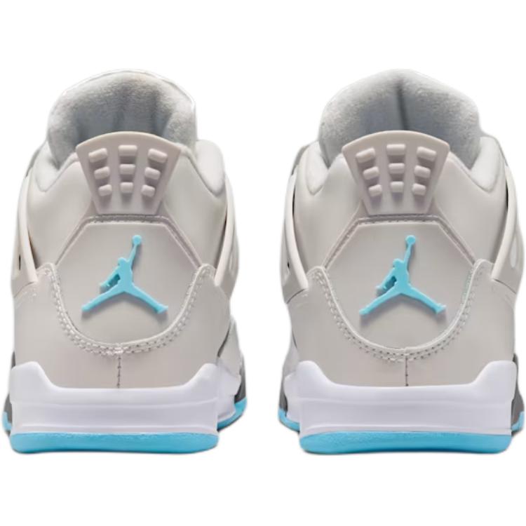 Air Jordan 4 Retro PS Photon Dust Blue Chill Детские кроссовки Серый Плоский-Оловянный Белый HV4682-014