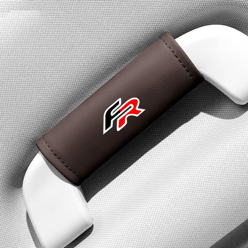 kncr9 Car Roof Armrest Pull Cover Handle Gloves Protector For Seat FR Leon 5F Mk3 Ibiza 6J Tarraco Ateca Alhambra Interior Accessories